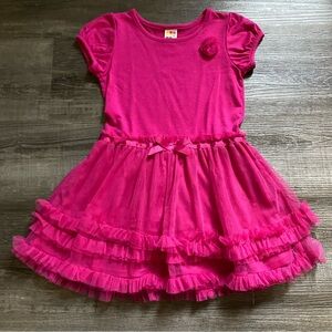 Pink Ruffled Girls Dress